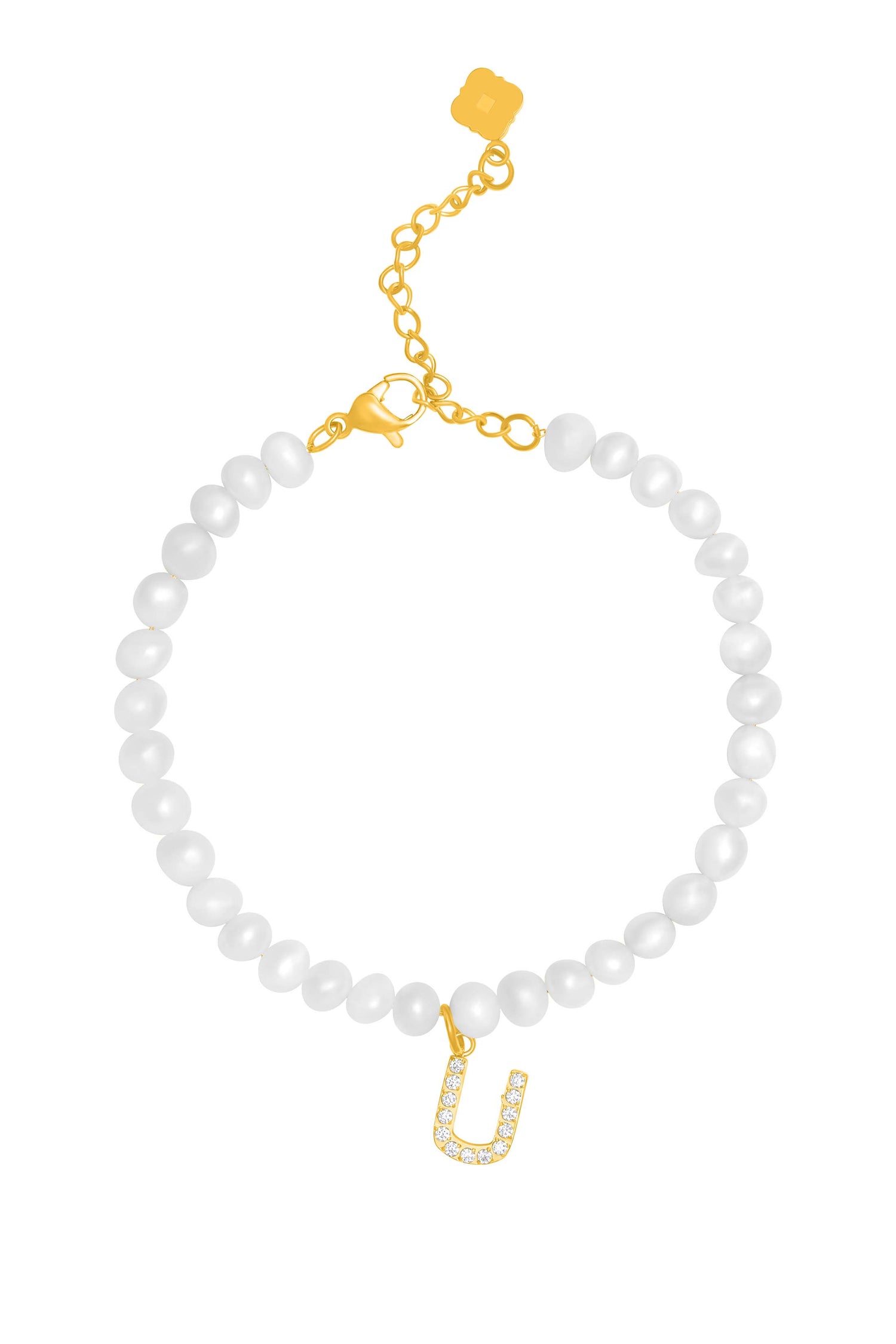Initial Freshwater Pearl Bracelet