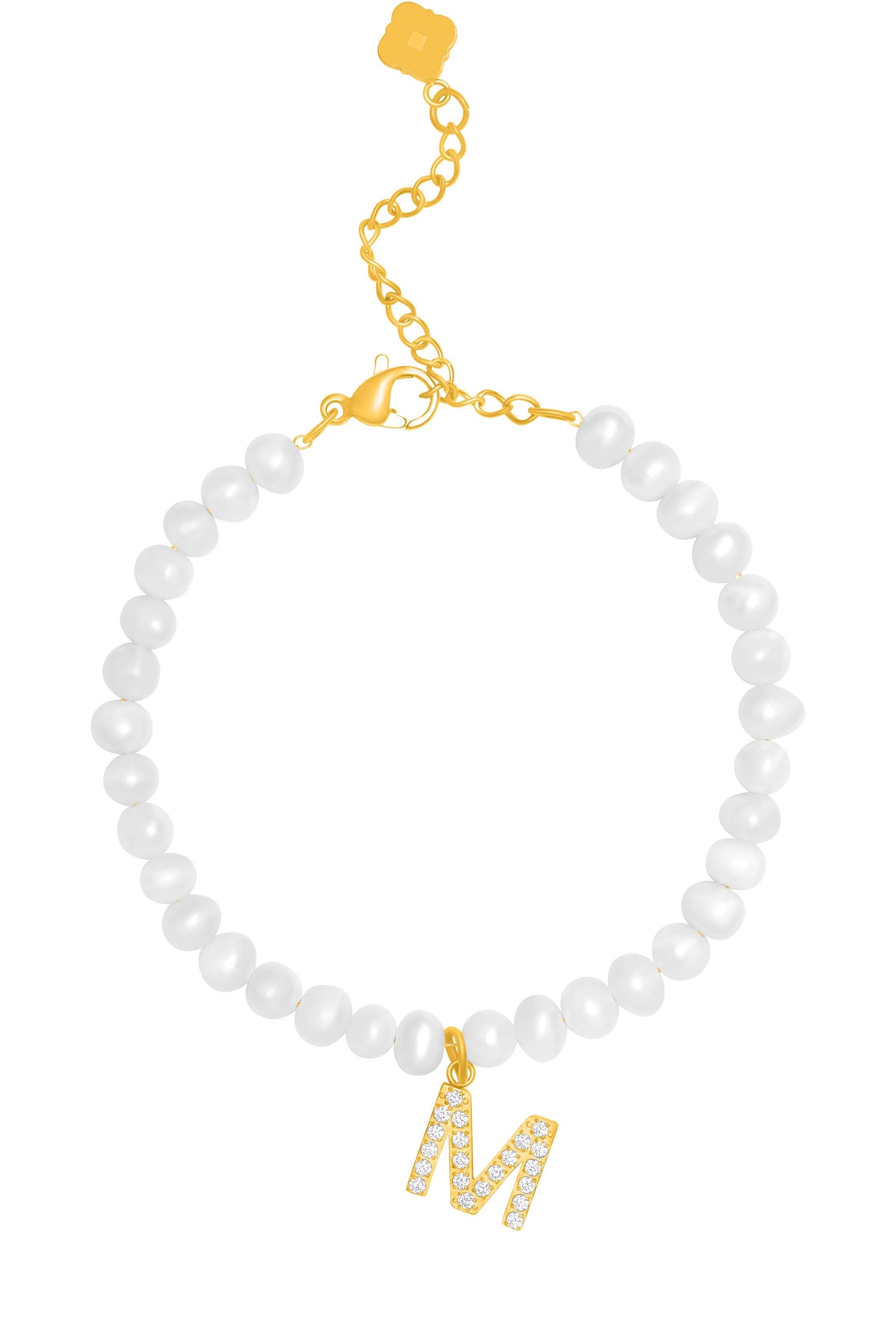 Initial Freshwater Pearl Bracelet