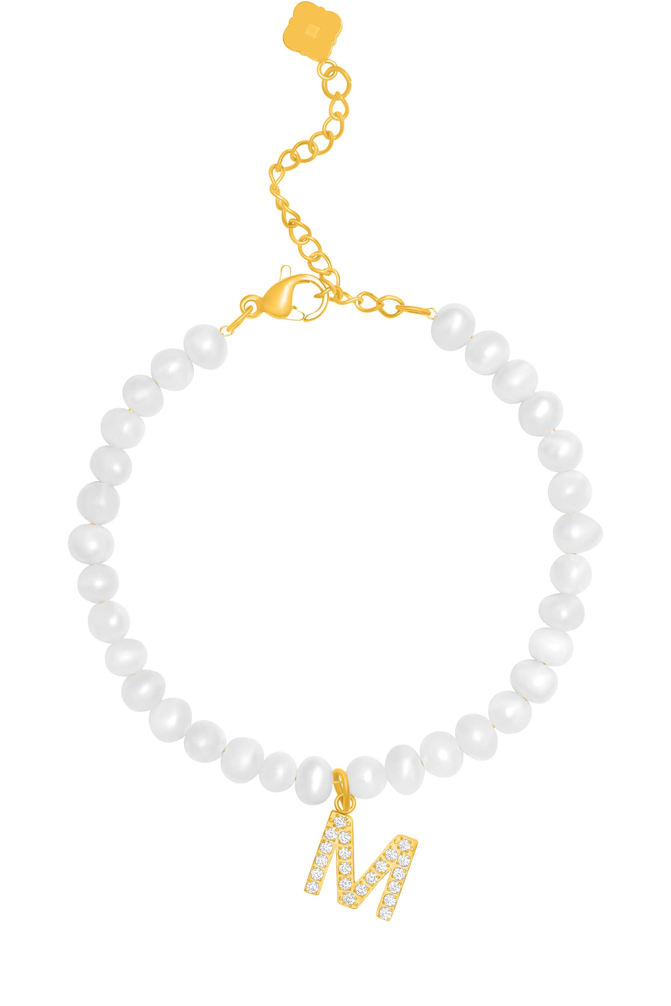 Initial Freshwater Pearl Bracelet