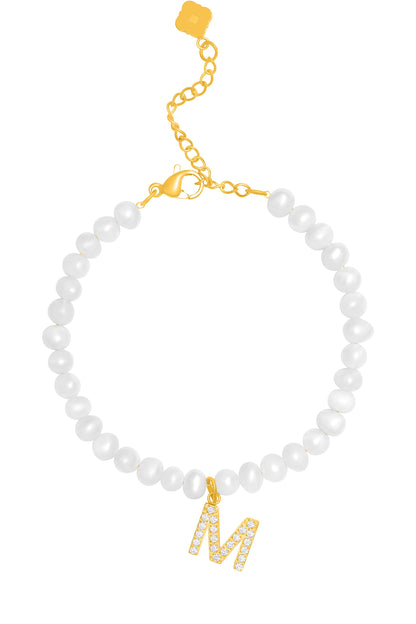 Initial Freshwater Pearl Bracelet