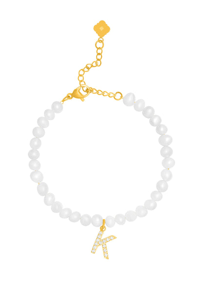 Initial Freshwater Pearl Bracelet