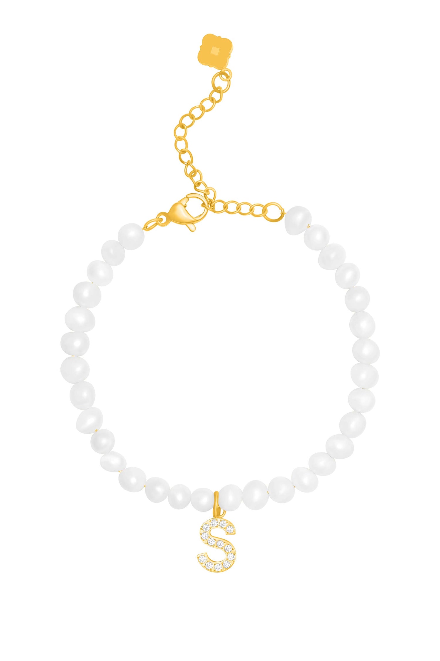 Initial Freshwater Pearl Bracelet