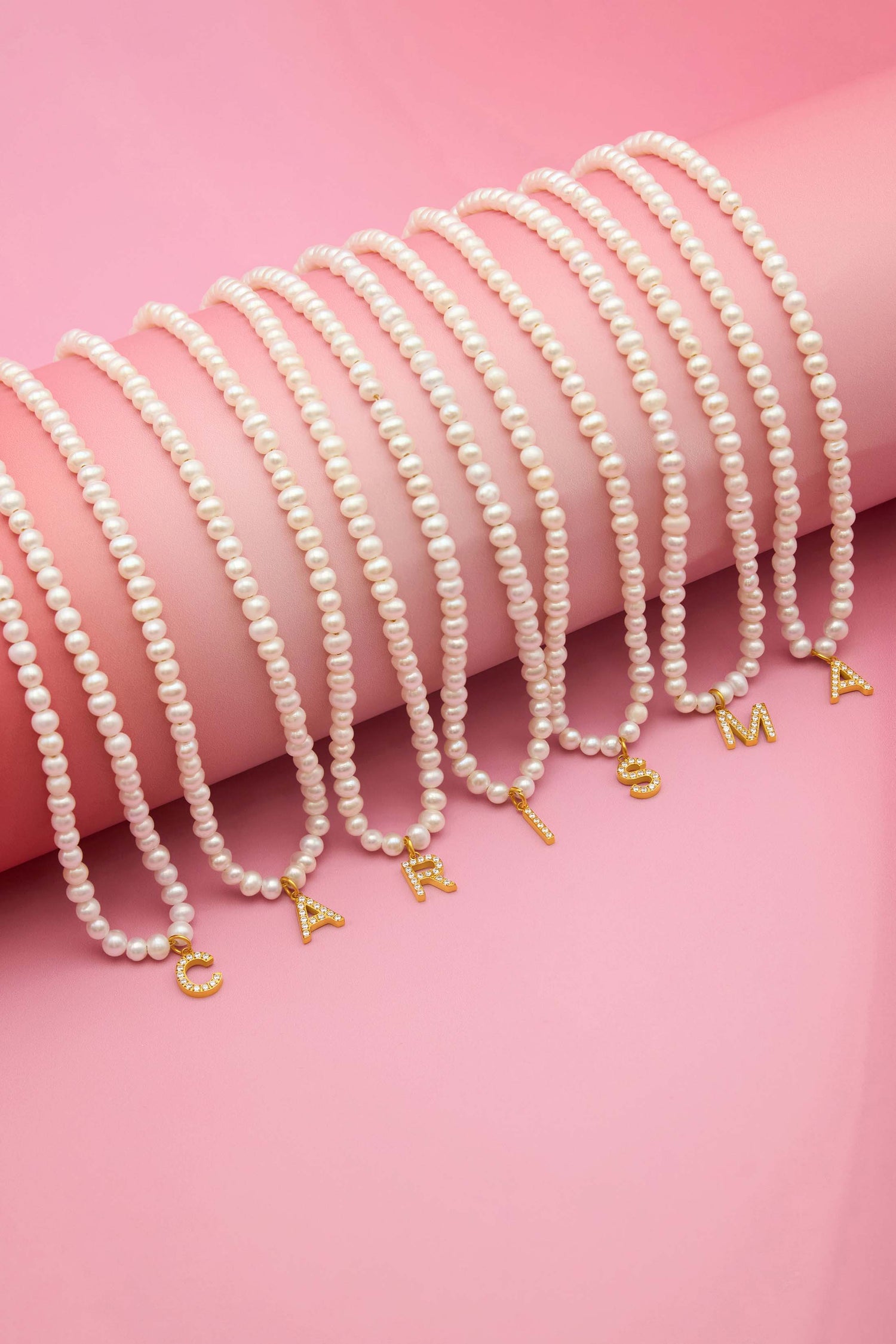 Initial Freshwater Pearl Necklace