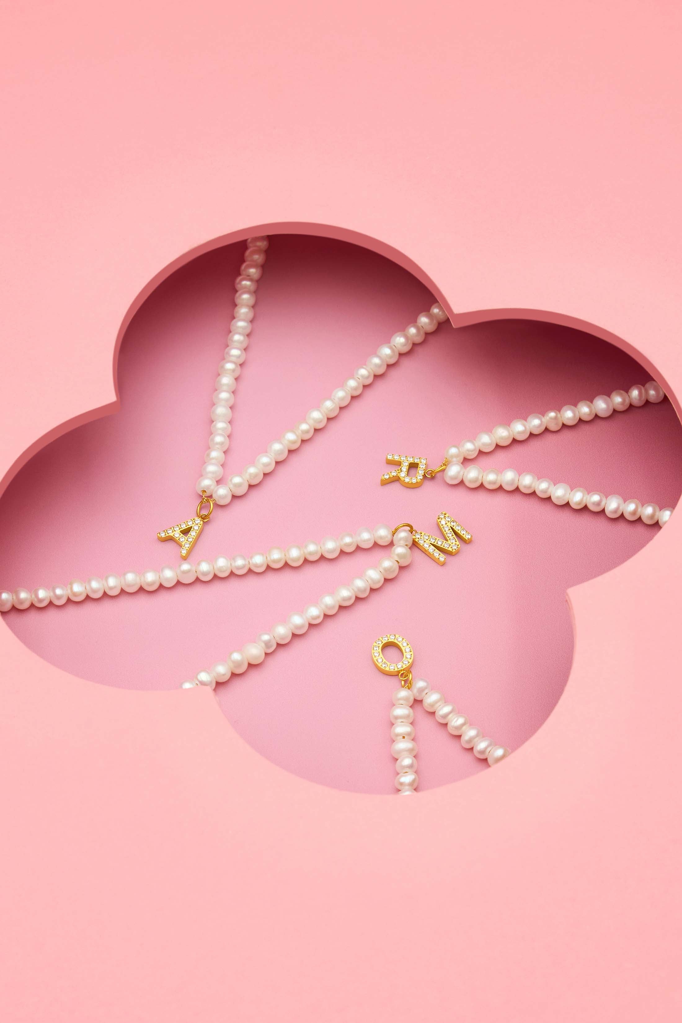 Initial Freshwater Pearl Necklace