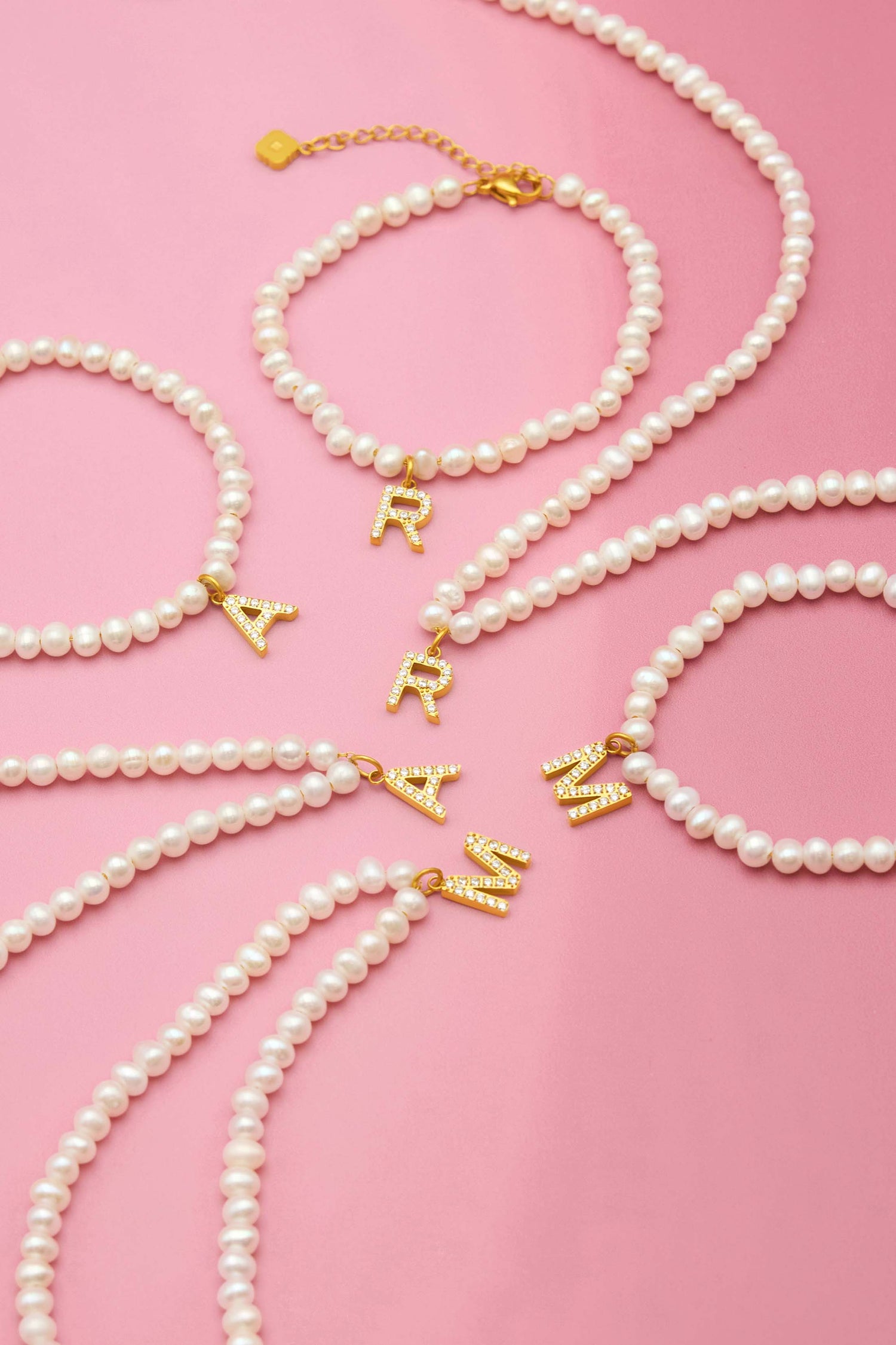 Initial Freshwater Pearl Necklace