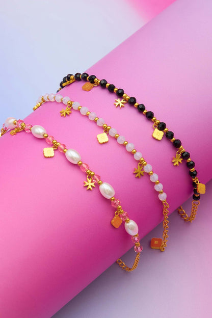 Nerina Charm Beaded Bracelet