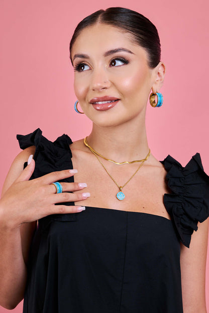 Faniello Turquoise Marble Pendant