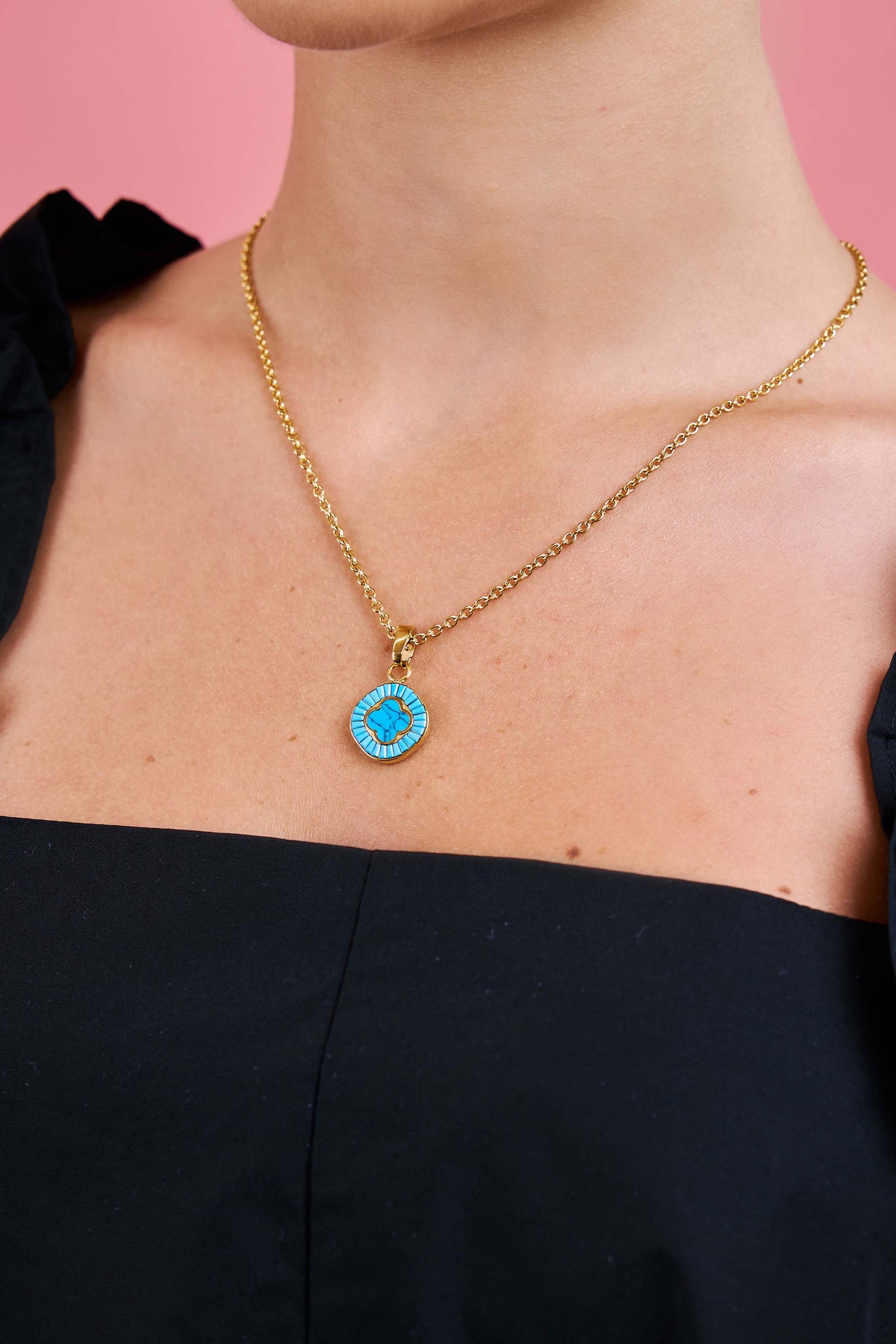 Faniello Turquoise Marble Pendant