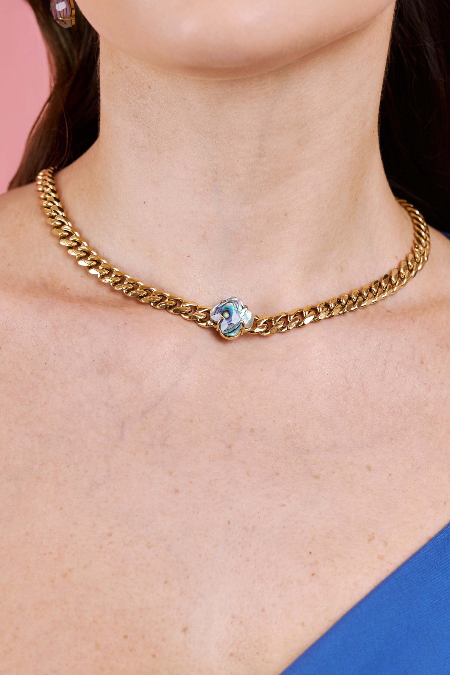 Stone Station Abalone Stone Stud Earring Set