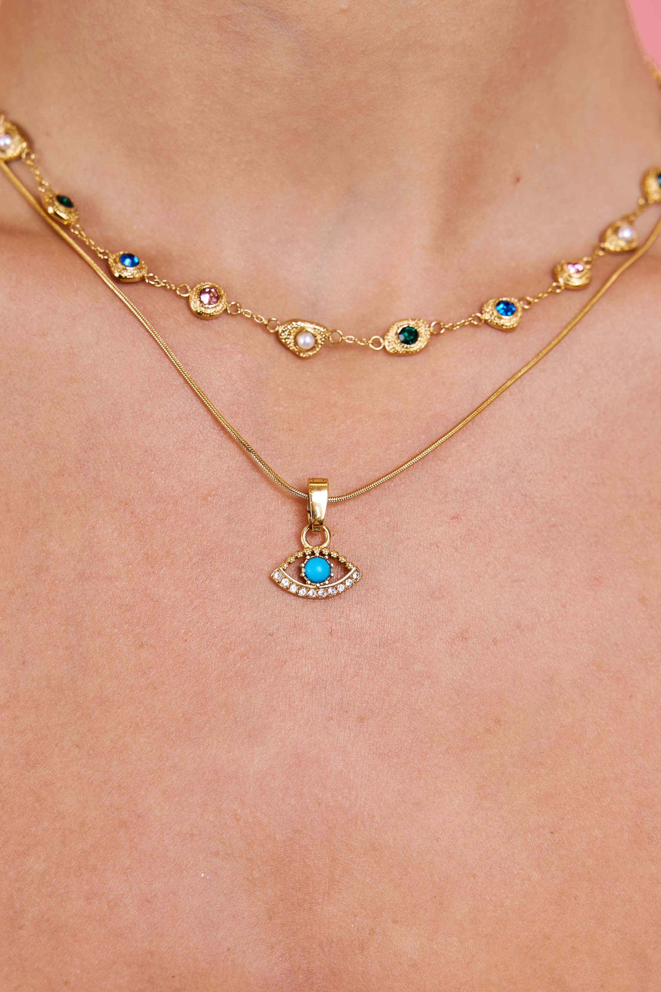 Milos Evil Eye Pendant
