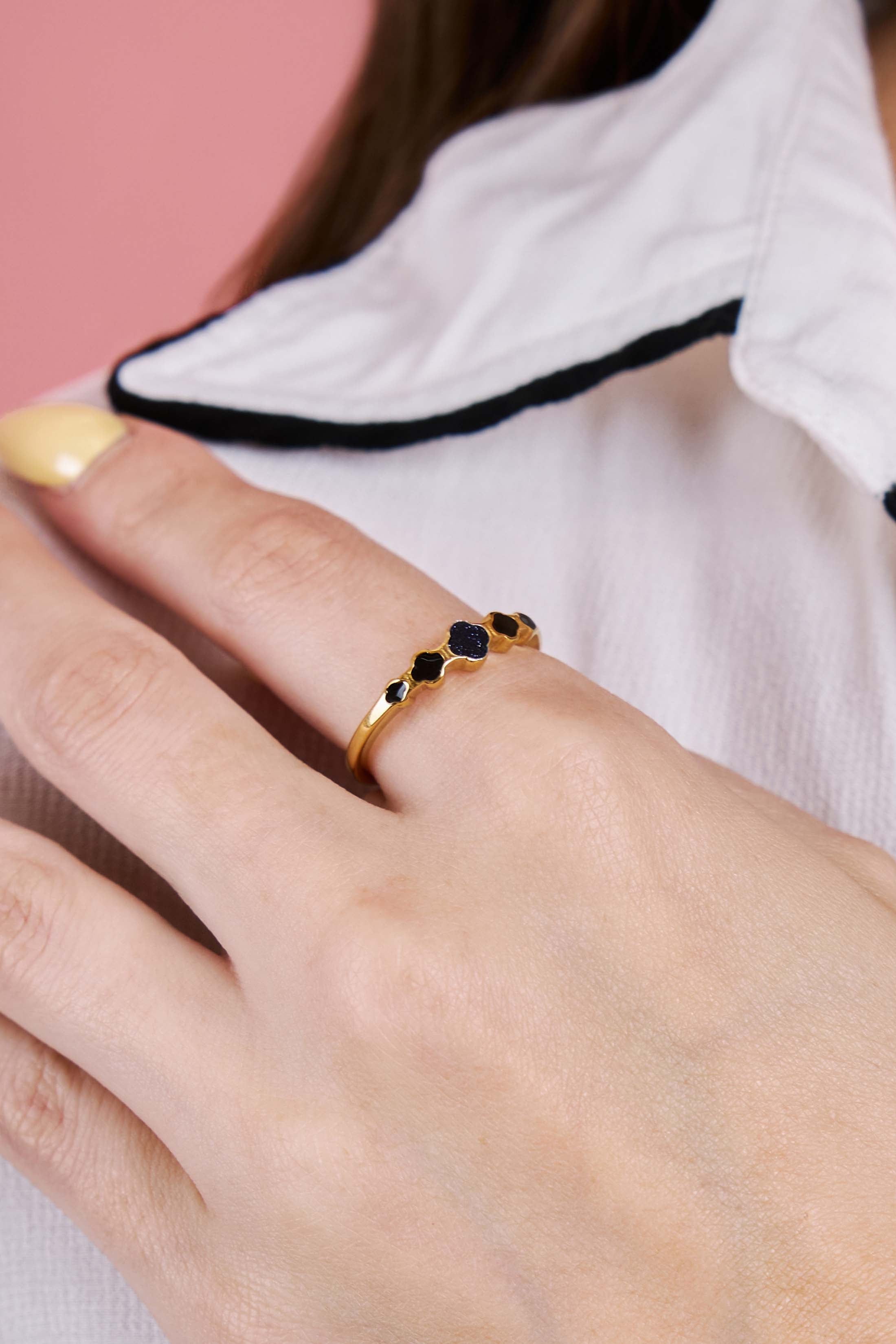 Sofia Midnight Sparkle Ring