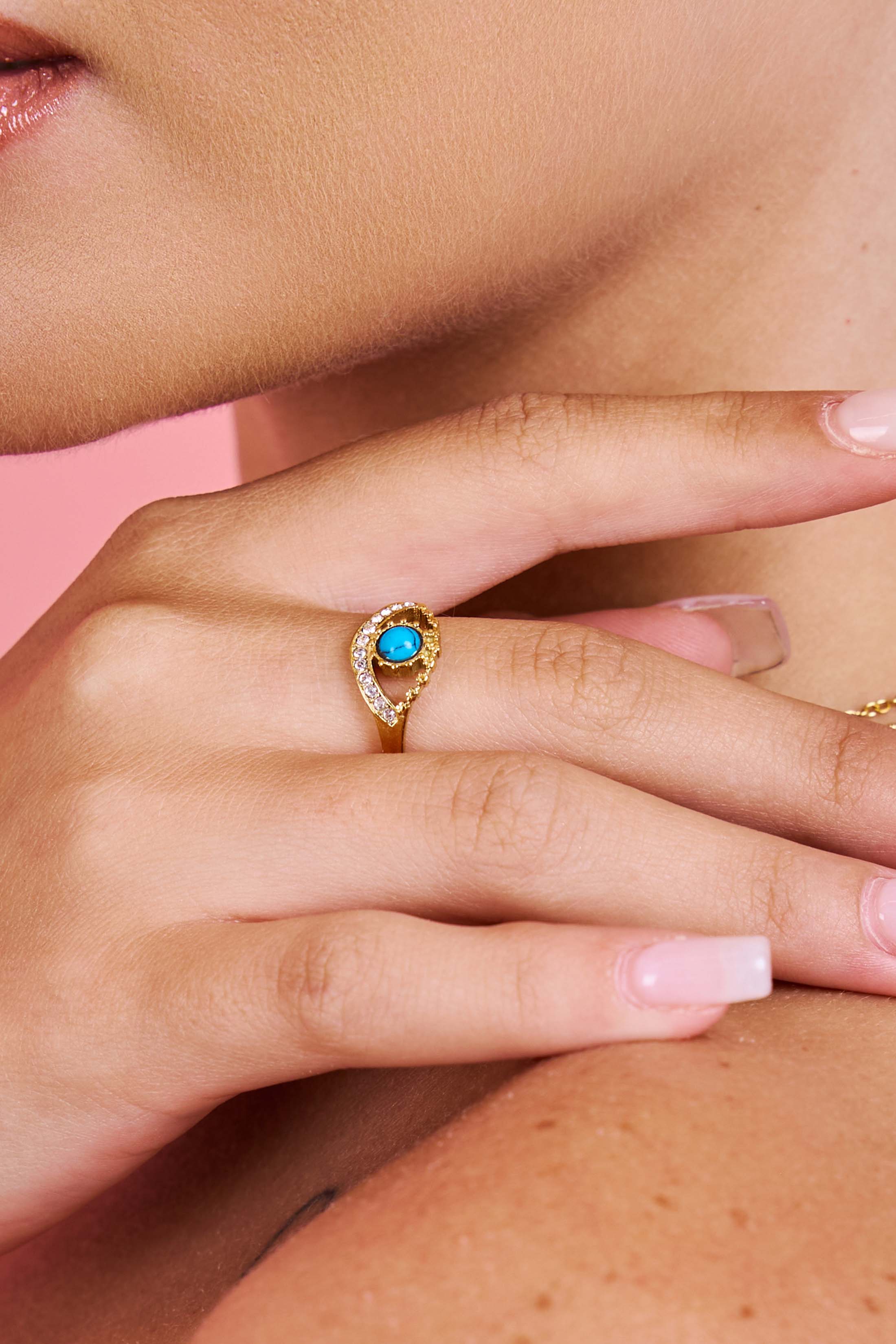 Milos Evil Eye Ring