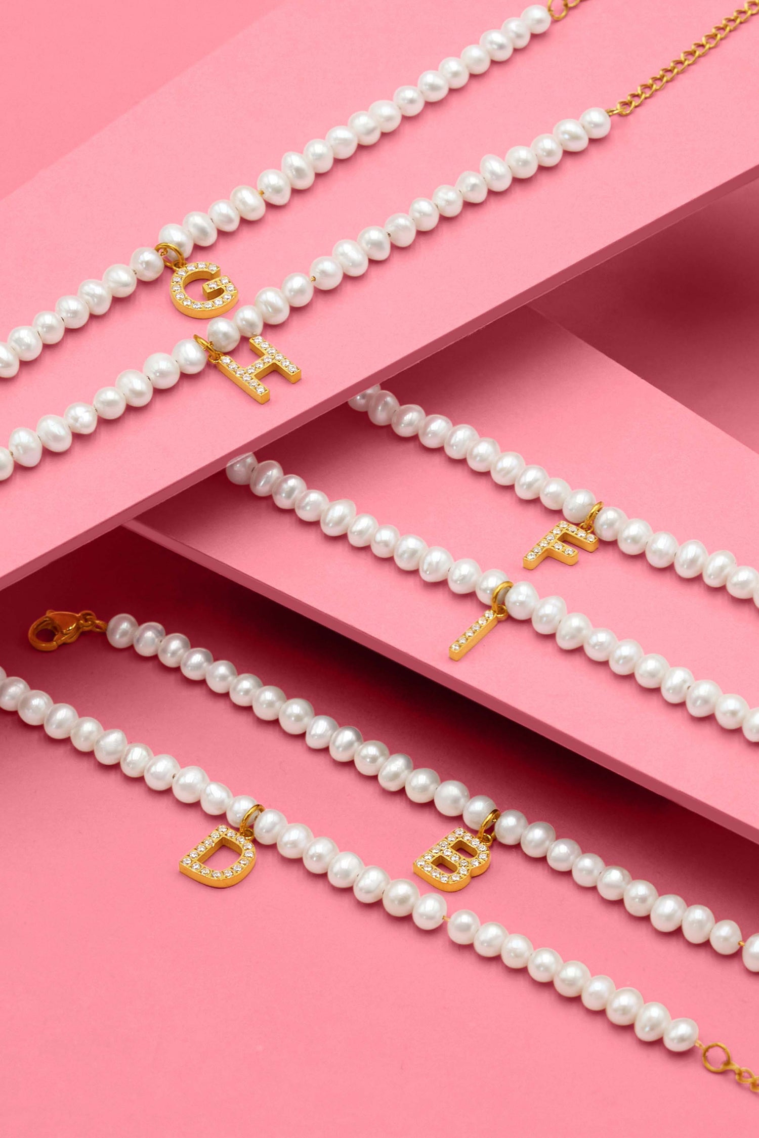 Initial Freshwater Pearl Bracelet