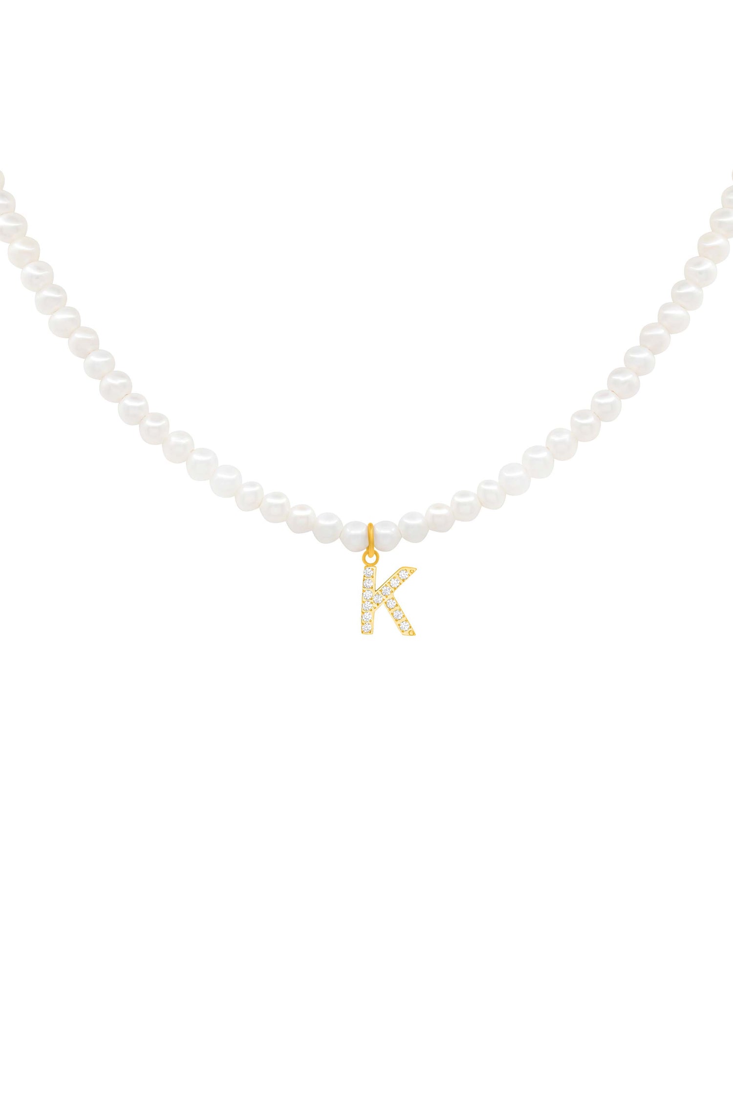 Initial Freshwater Pearl Necklace