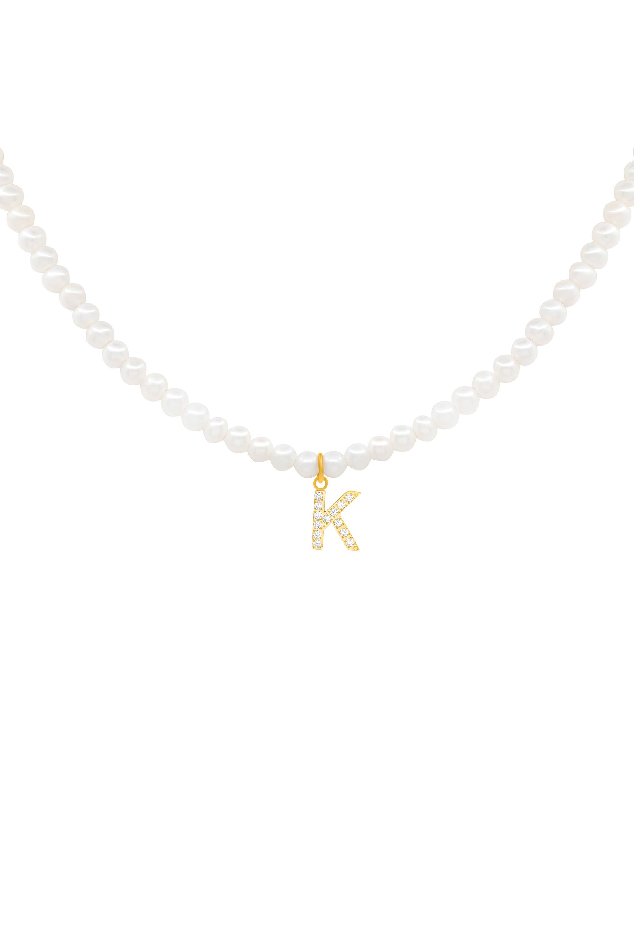 Initial Freshwater Pearl Necklace