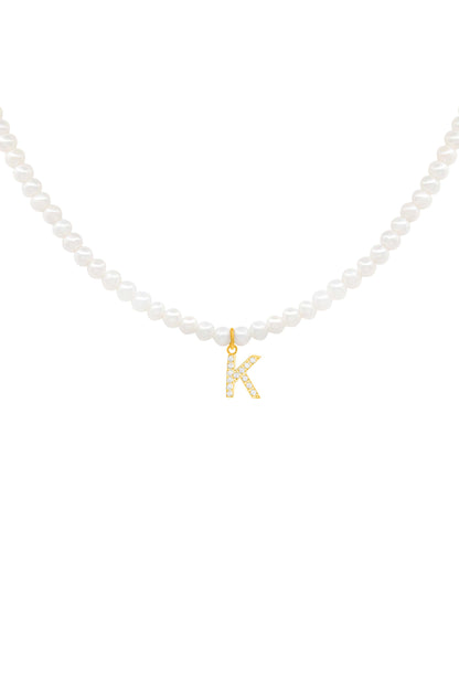 Initial Freshwater Pearl Necklace
