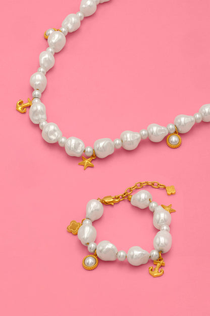 Pearl Odyssey Necklace &amp; Bracelet Gift Set