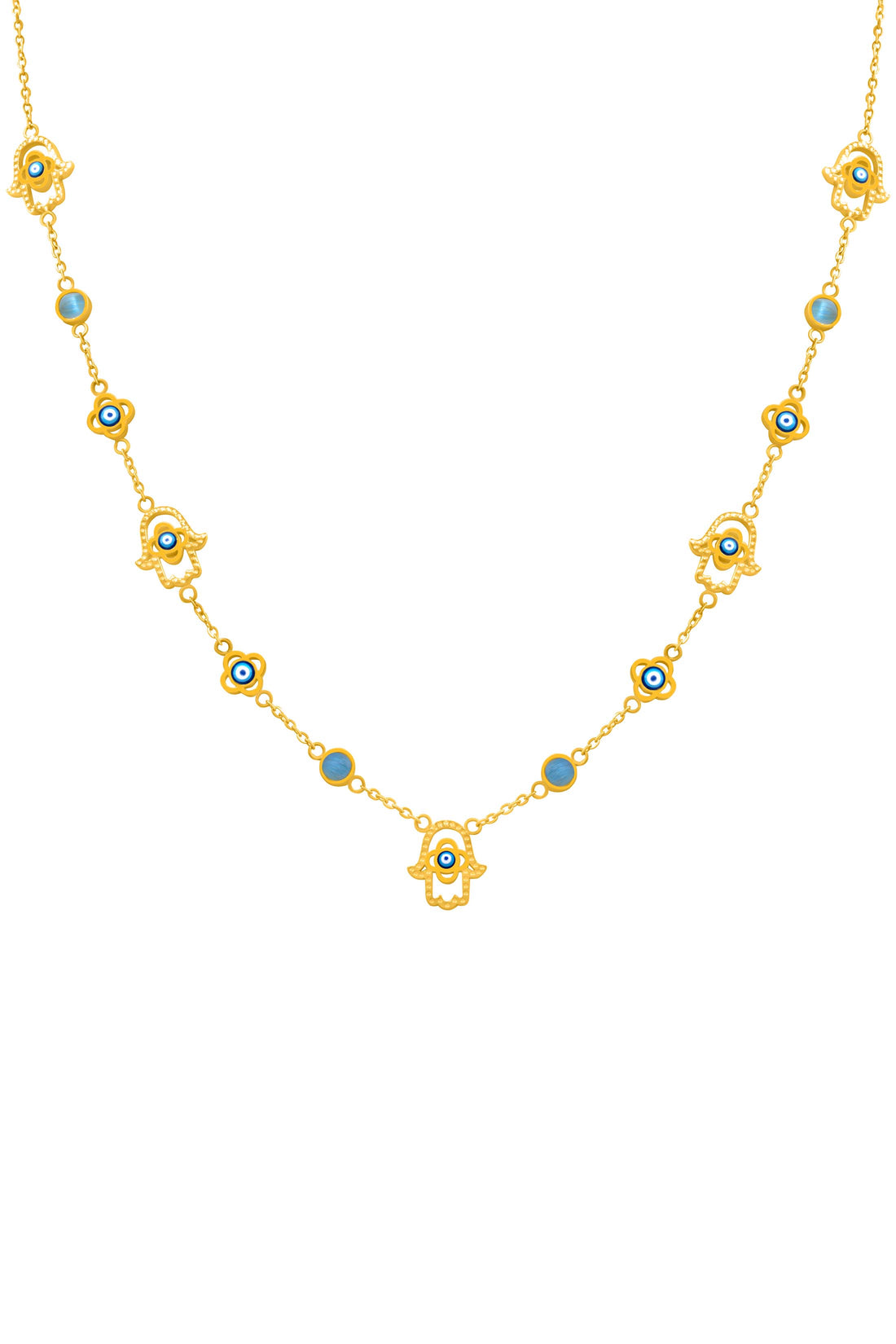 Hamsa Protection Necklace