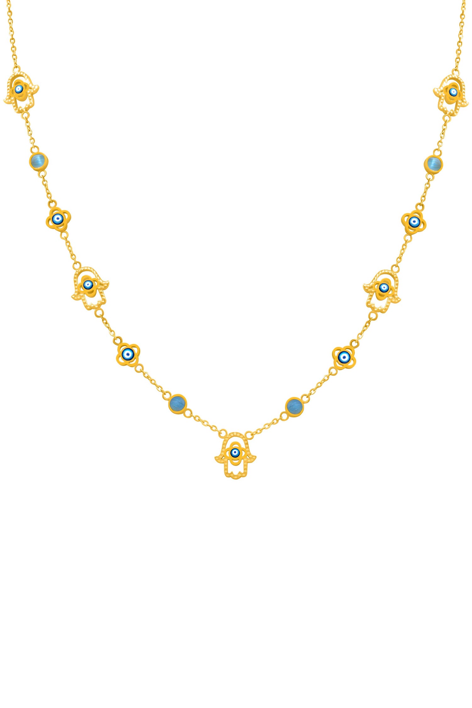 Hamsa Protection Necklace
