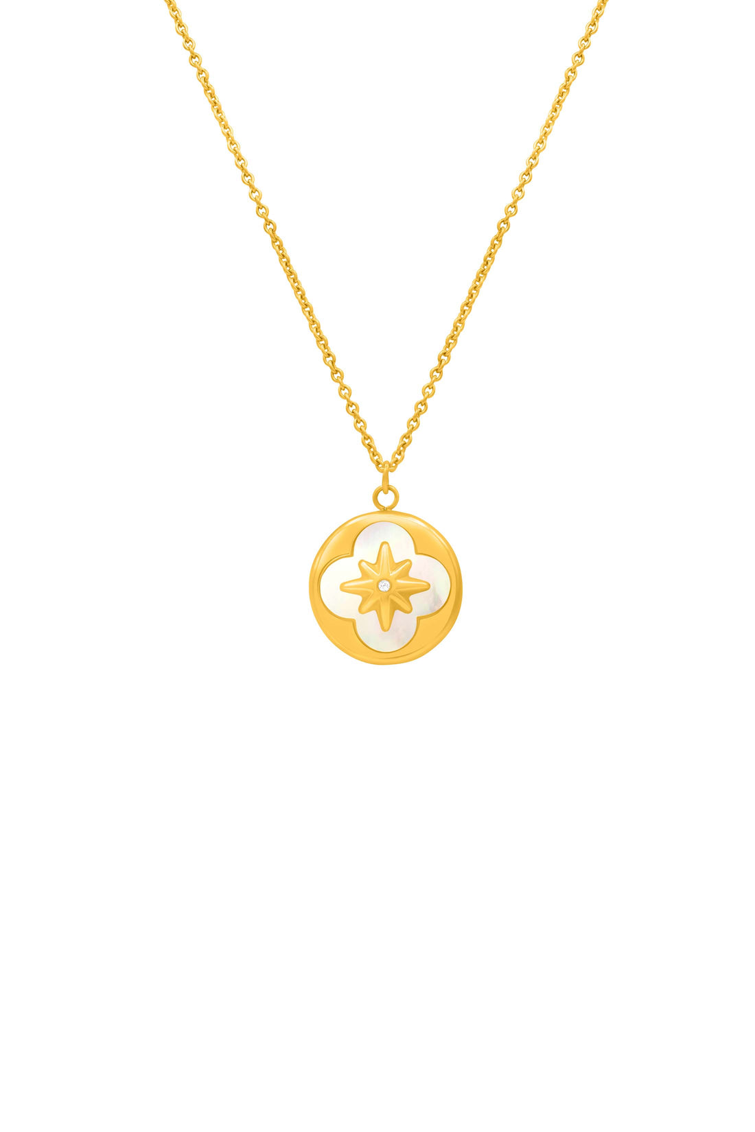 North Star Madre Perla Engravable Necklace