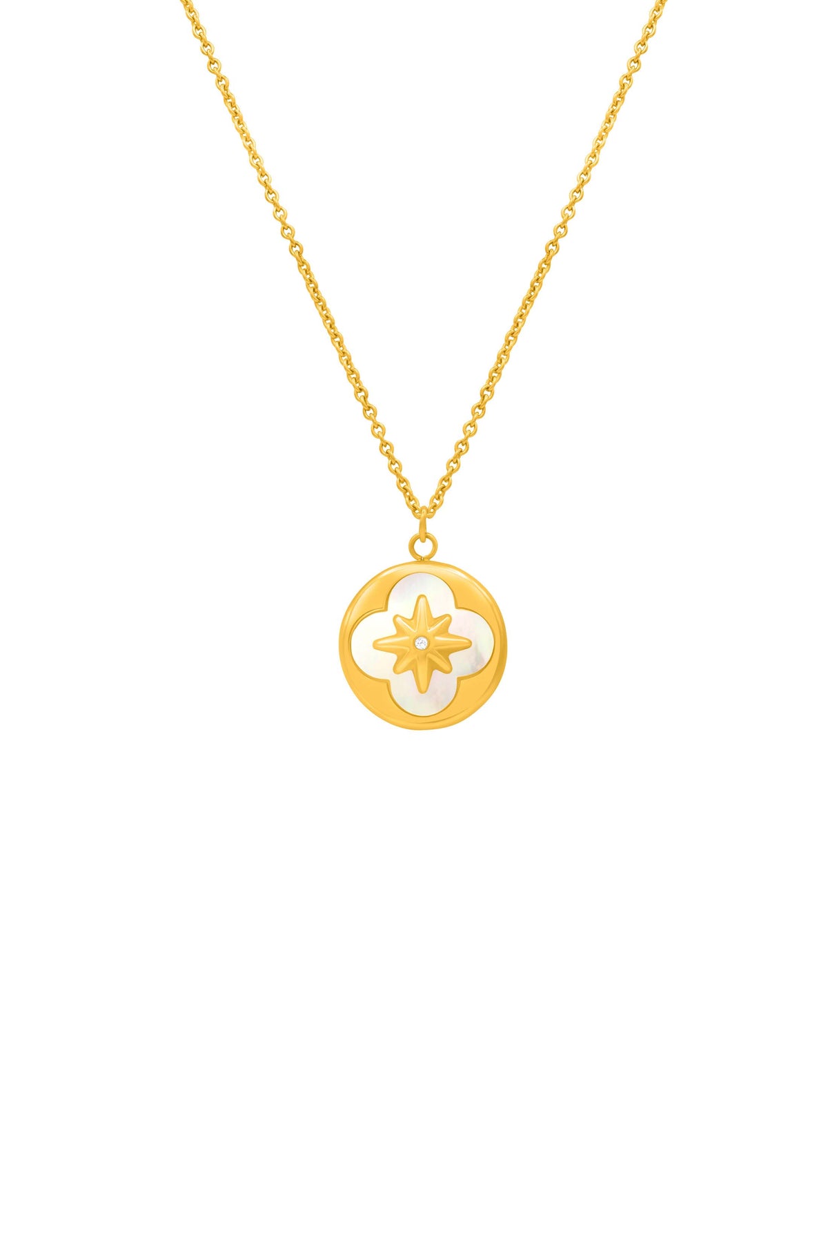 North Star Madre Perla Engravable Necklace