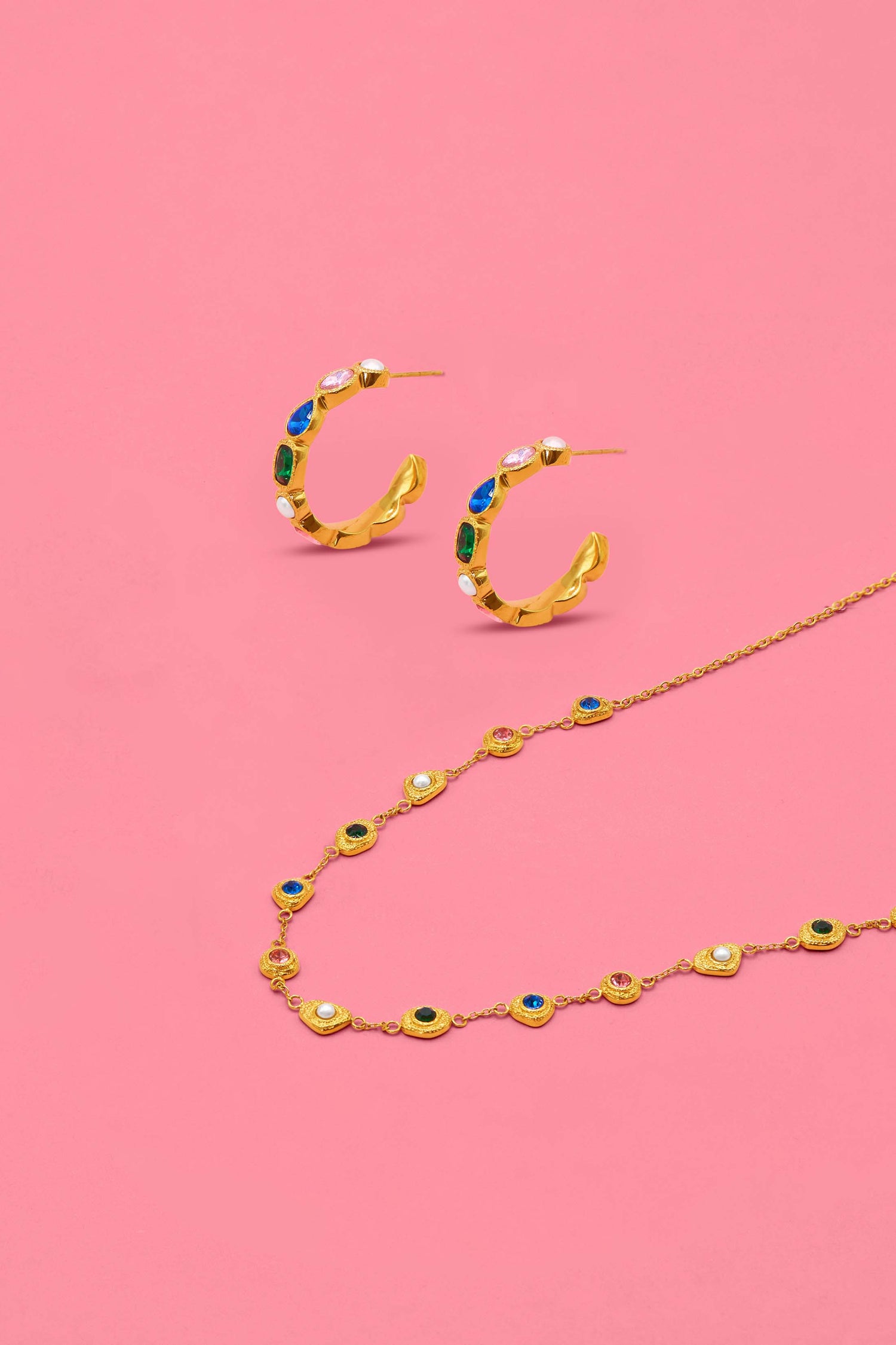 Fortress Hoop Earring Set &amp; Citadel Whisper Choker Gift Set