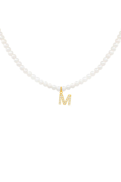 Initial Freshwater Pearl Necklace