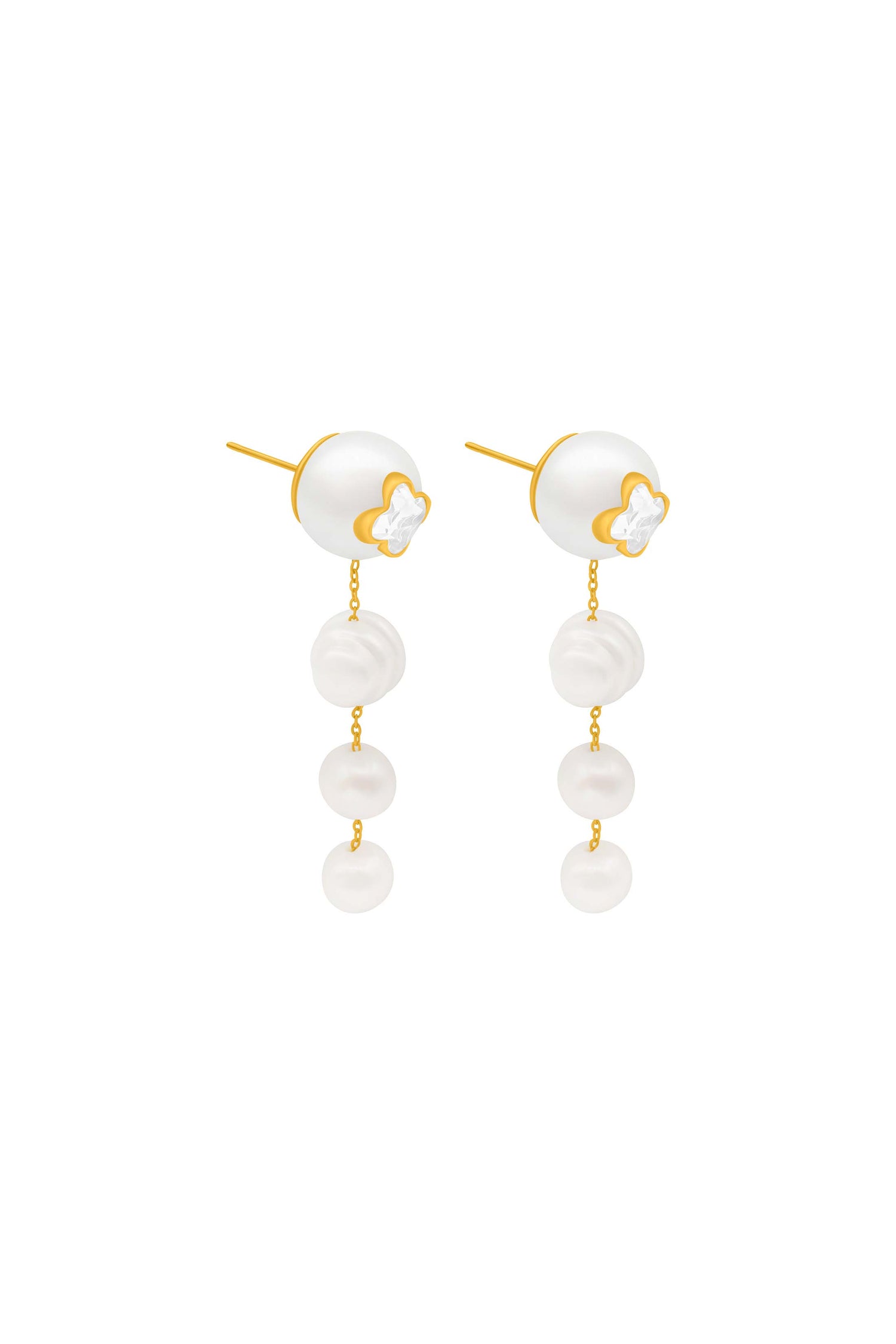 Vivienne Perla Necklace &amp; Drop Studs Gift Set