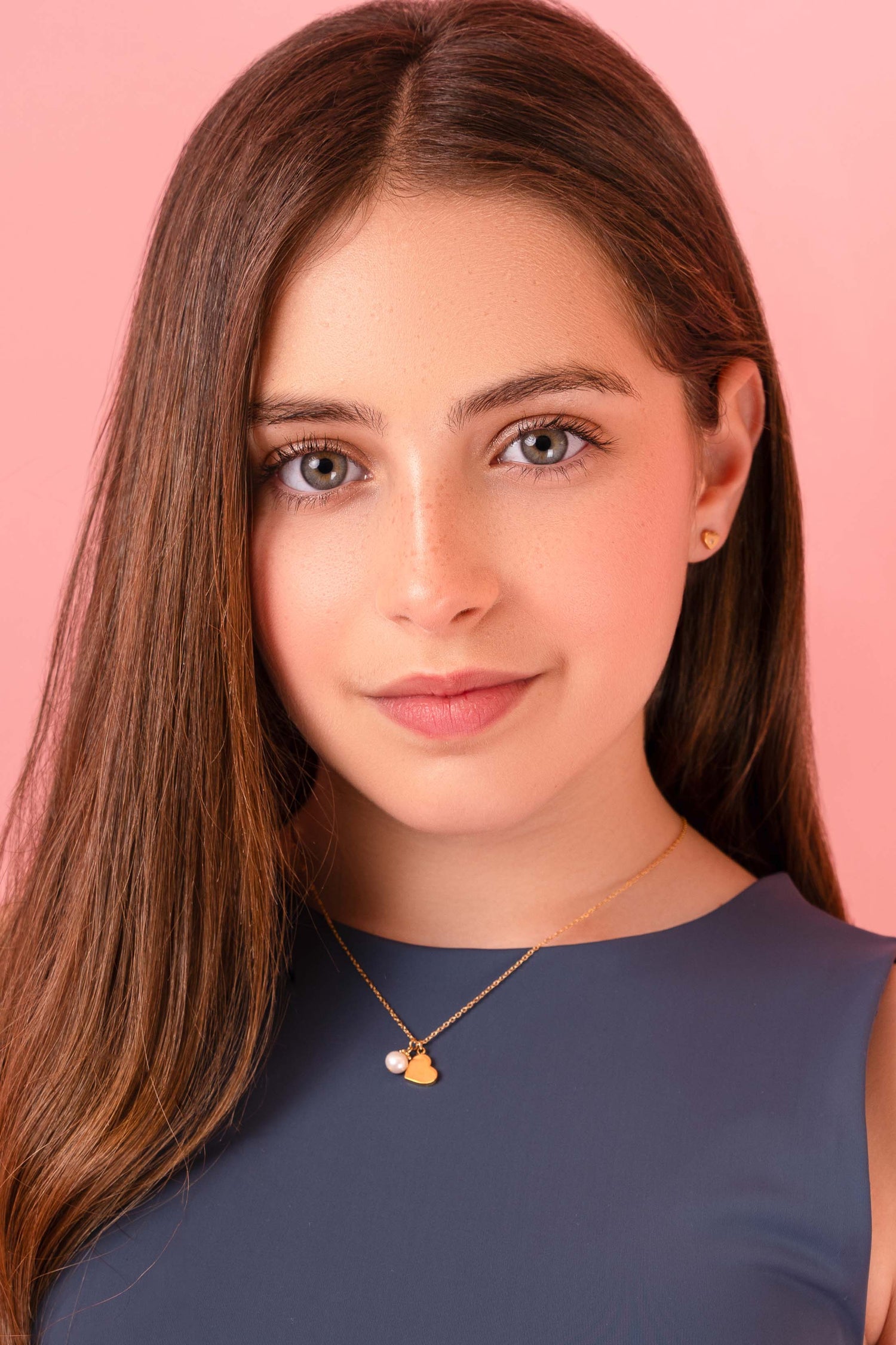 Qalbi Perla Engravable Gold Necklace