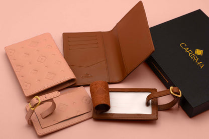 Pink Passport Cover &amp; Luggage Tag