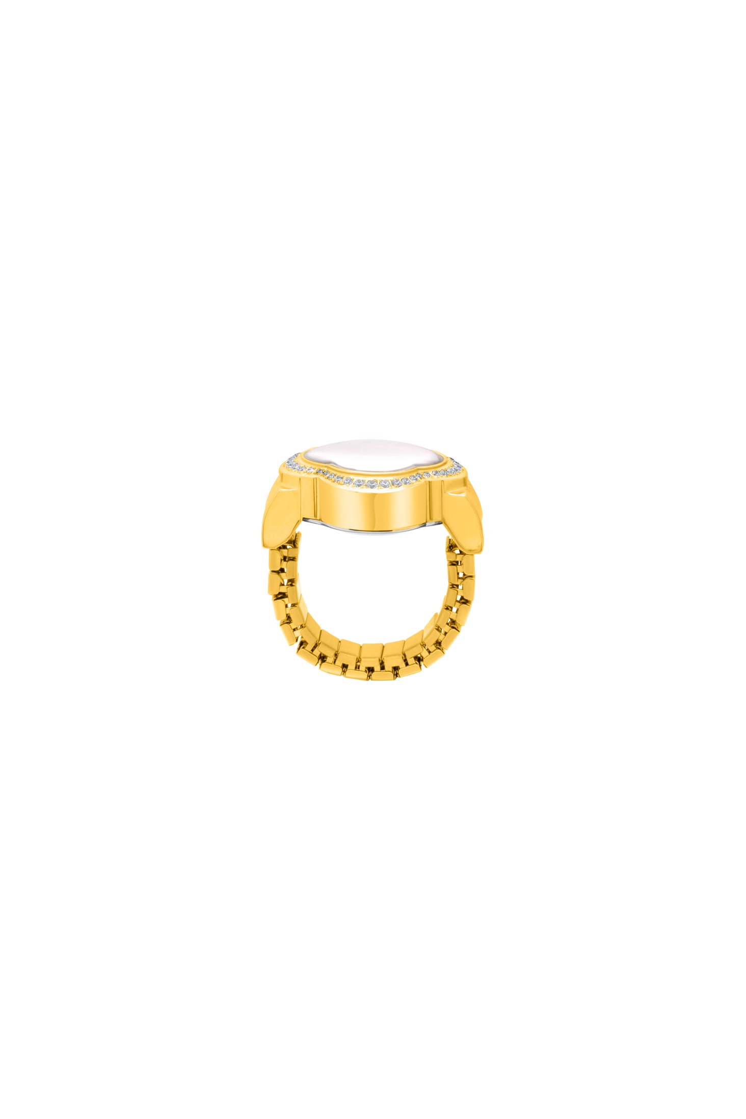 Carisma Pink Mother of Pearl Ring Watch
