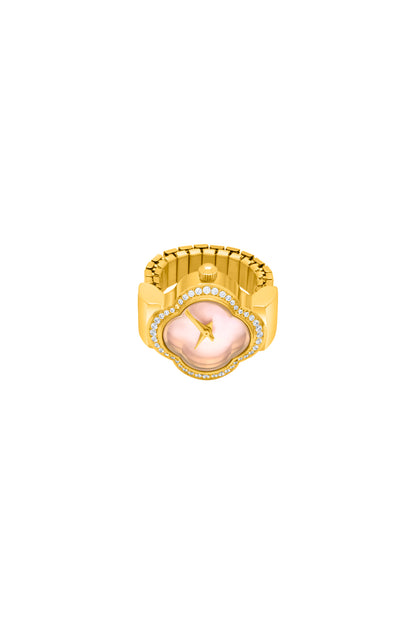 Carisma Pink Mother of Pearl Ring Watch