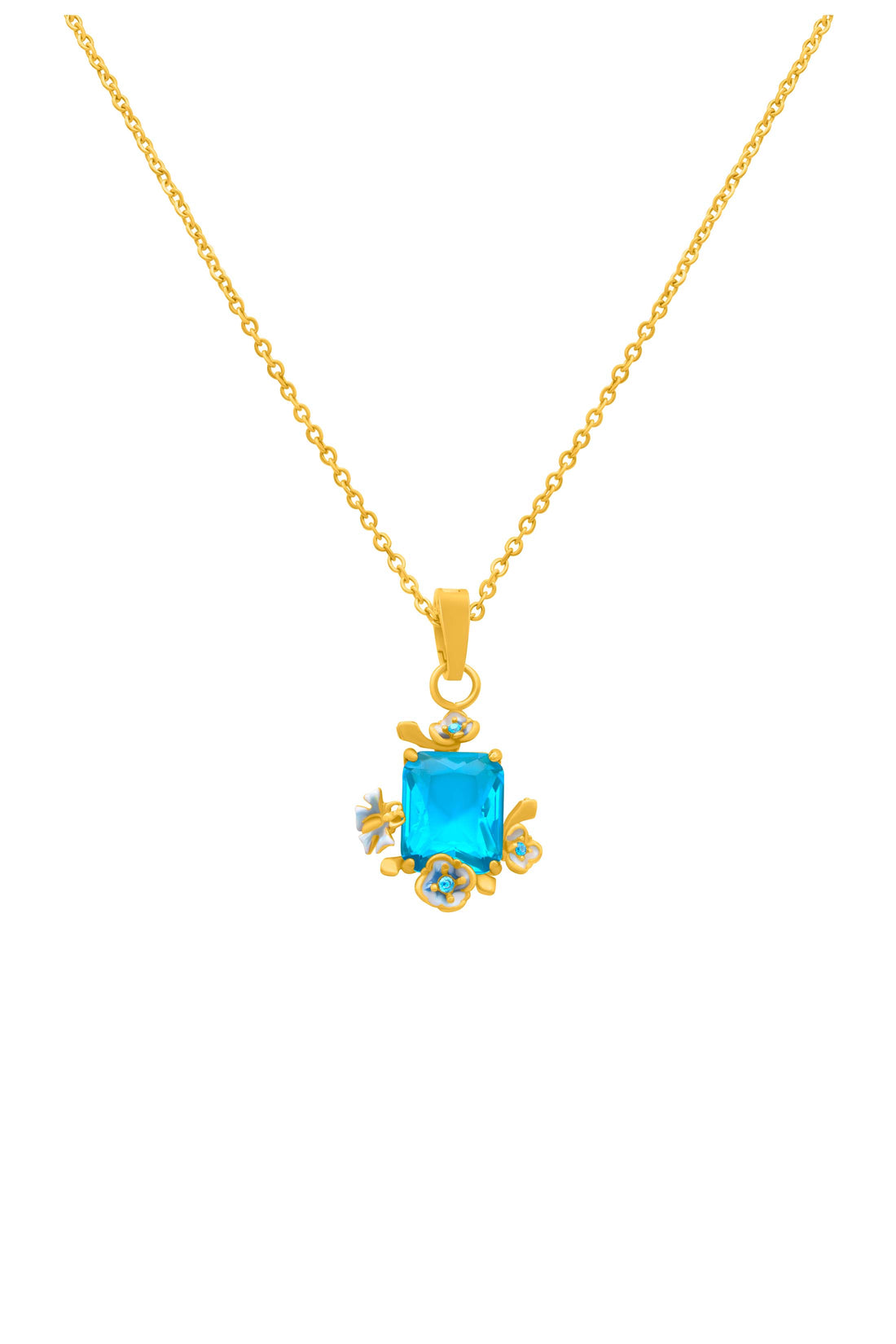 Pimpernell Blu Reġina Necklace