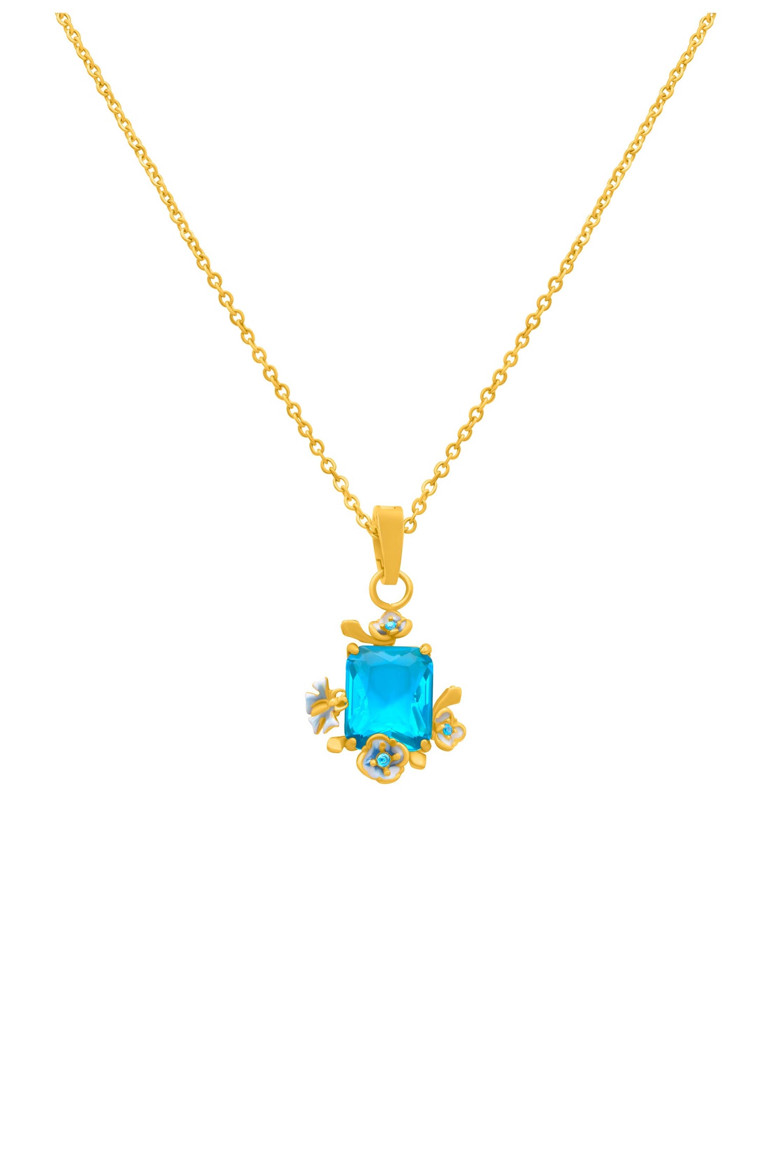 Pimpernell Blu Reġina Necklace