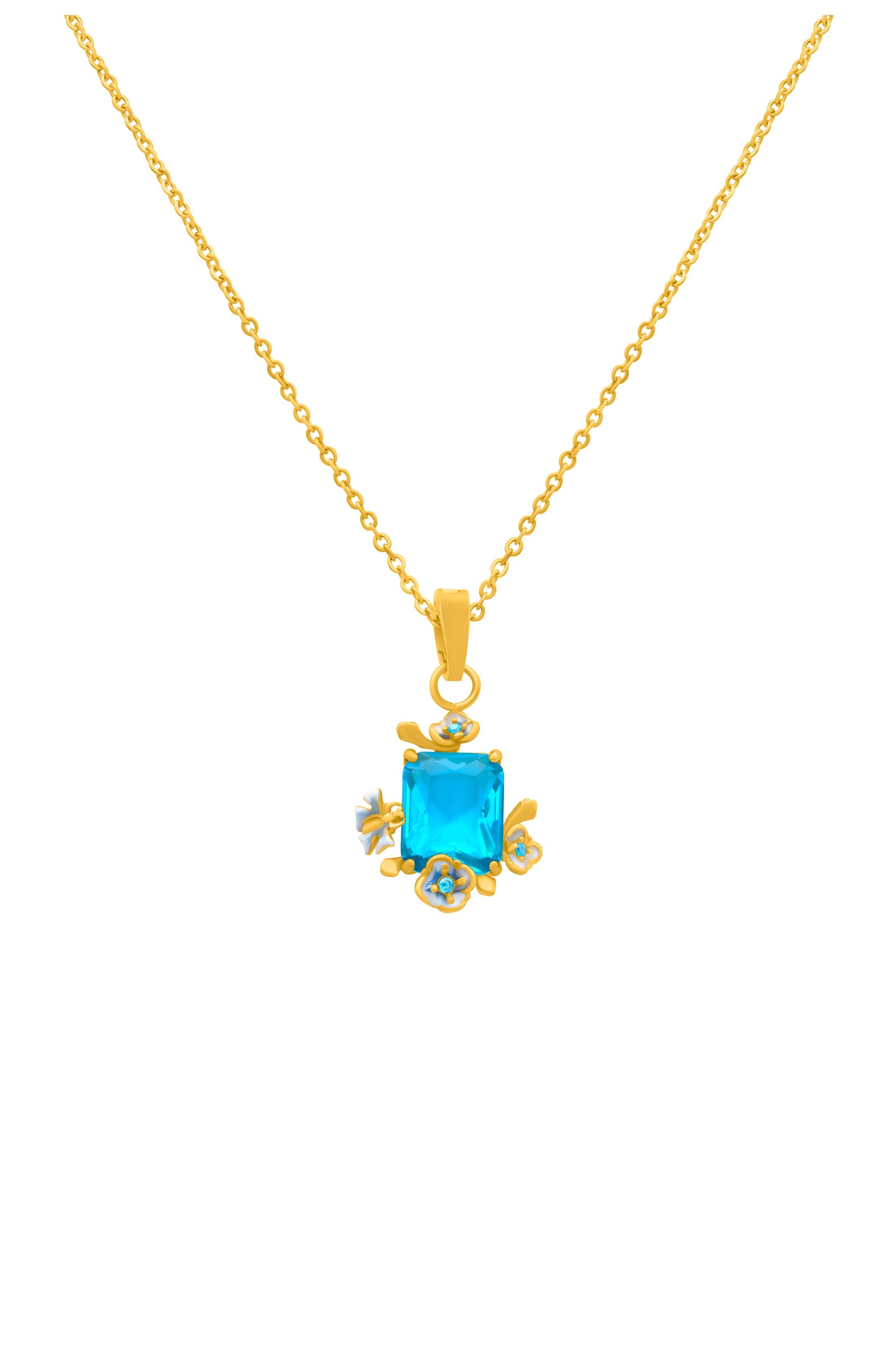 Pimpernell Blu Reġina Necklace