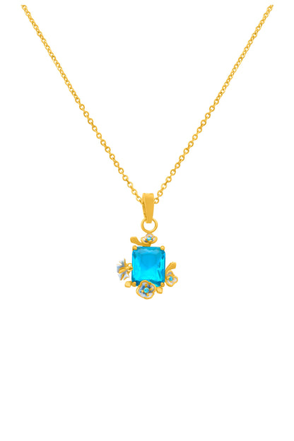Pimpernell Blu Reġina Necklace