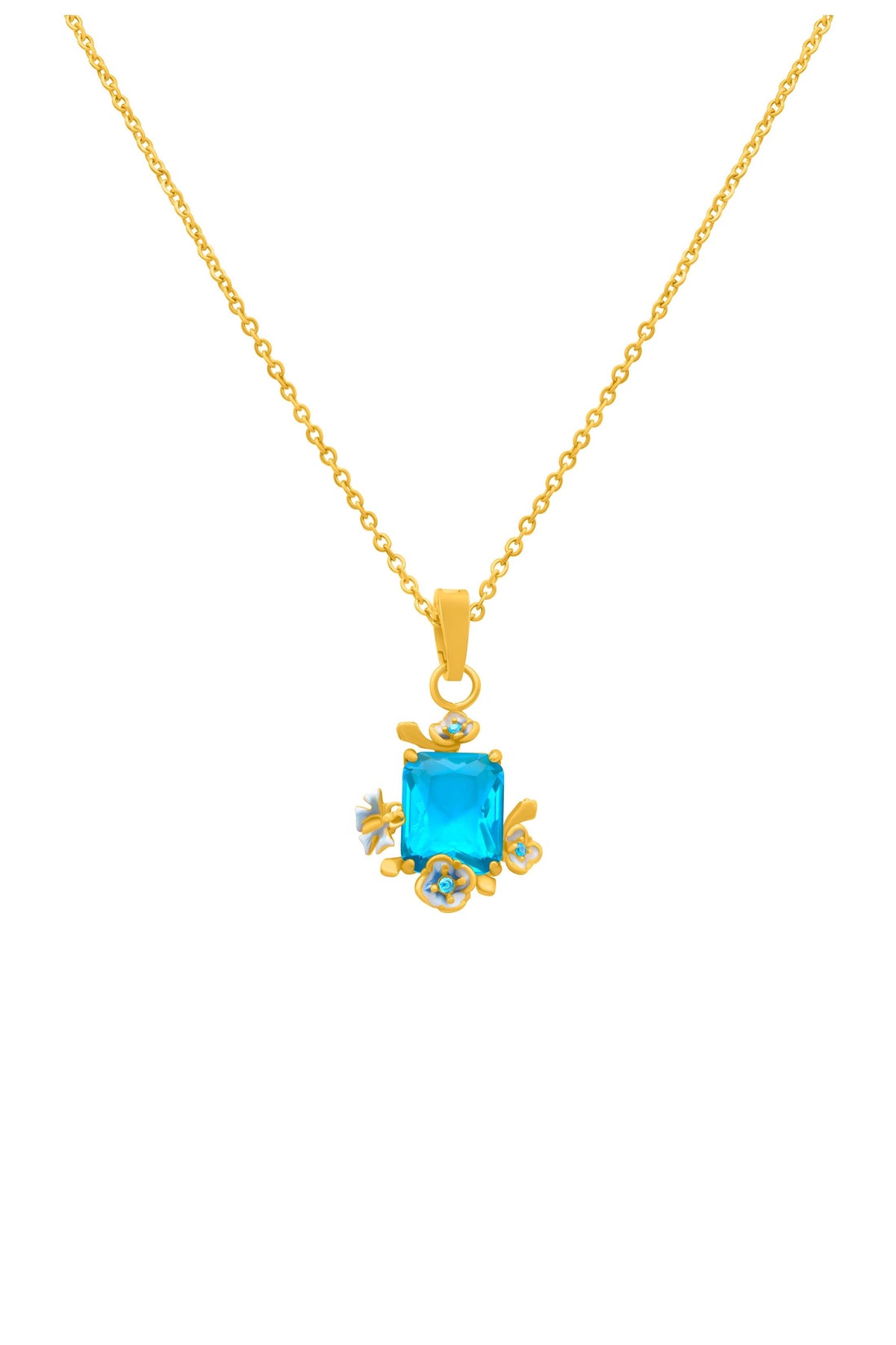 Pimpernell Blu Reġina Necklace