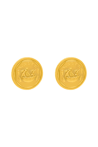 Xini Coin Statement Stud Earring Set
