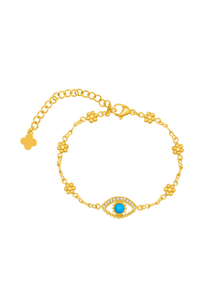 Milos Evil Eye Ring &amp; Bracelet Gift Set