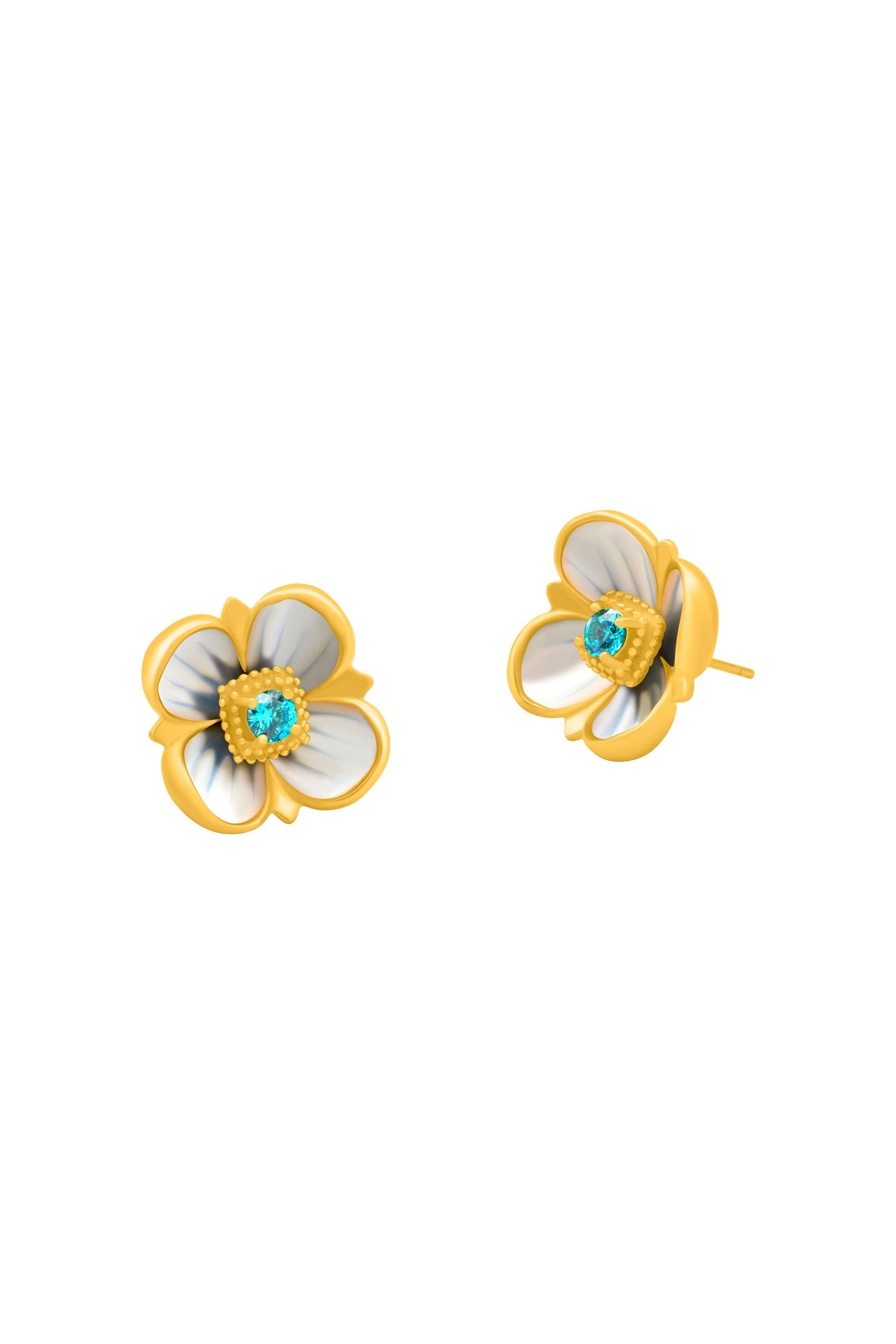 Pimpernell Blu Stud Earring Set