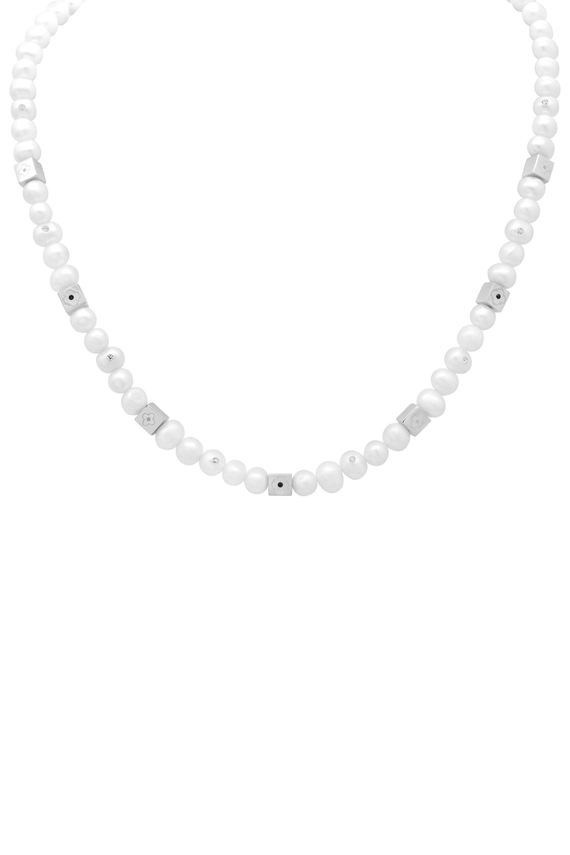 Block Pearl Necklace