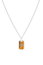 Tiger's Eye Tag Necklace