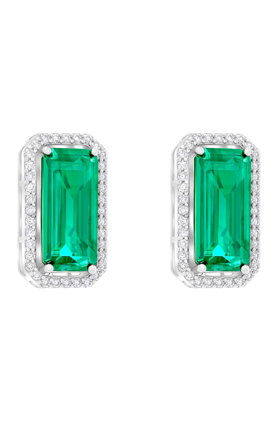 Emerald Elegance Statement Stud Earring Set