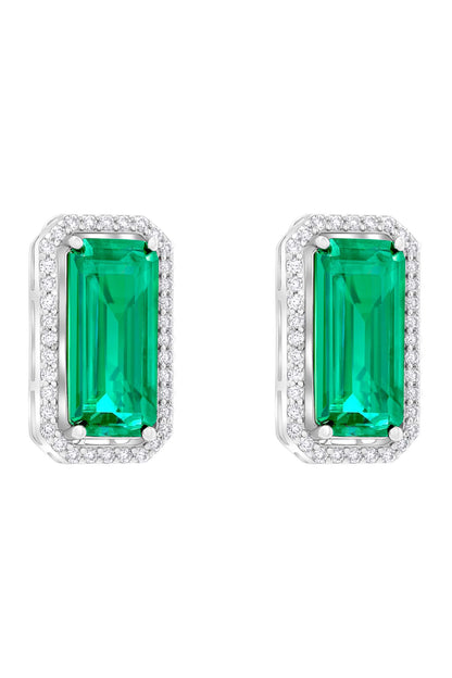 Emerald Elegance Statement Stud Earring Set