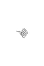 Silver Carisma Logo Stud Earring