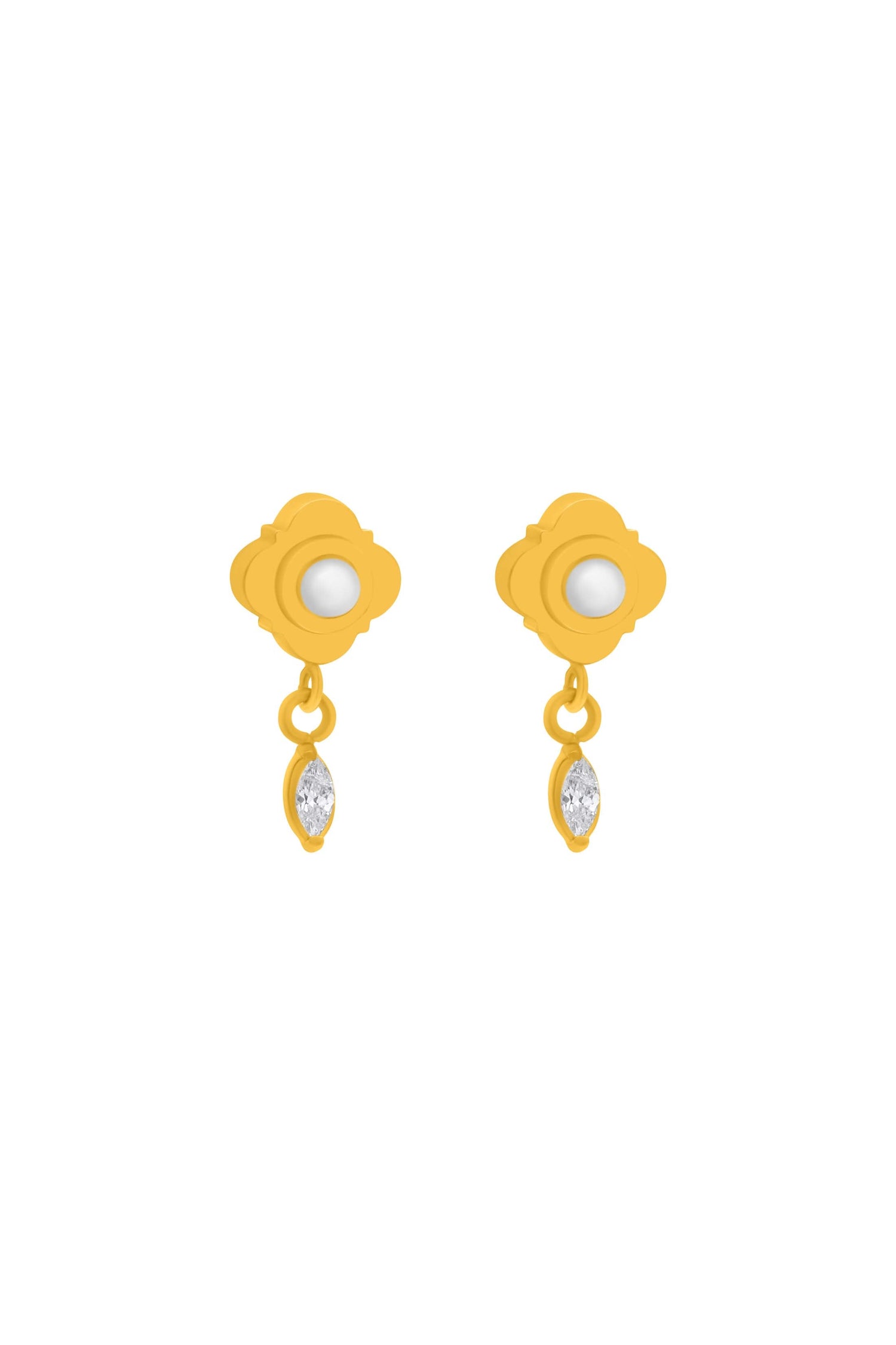 Petite Perla Drop Stud Earring Set