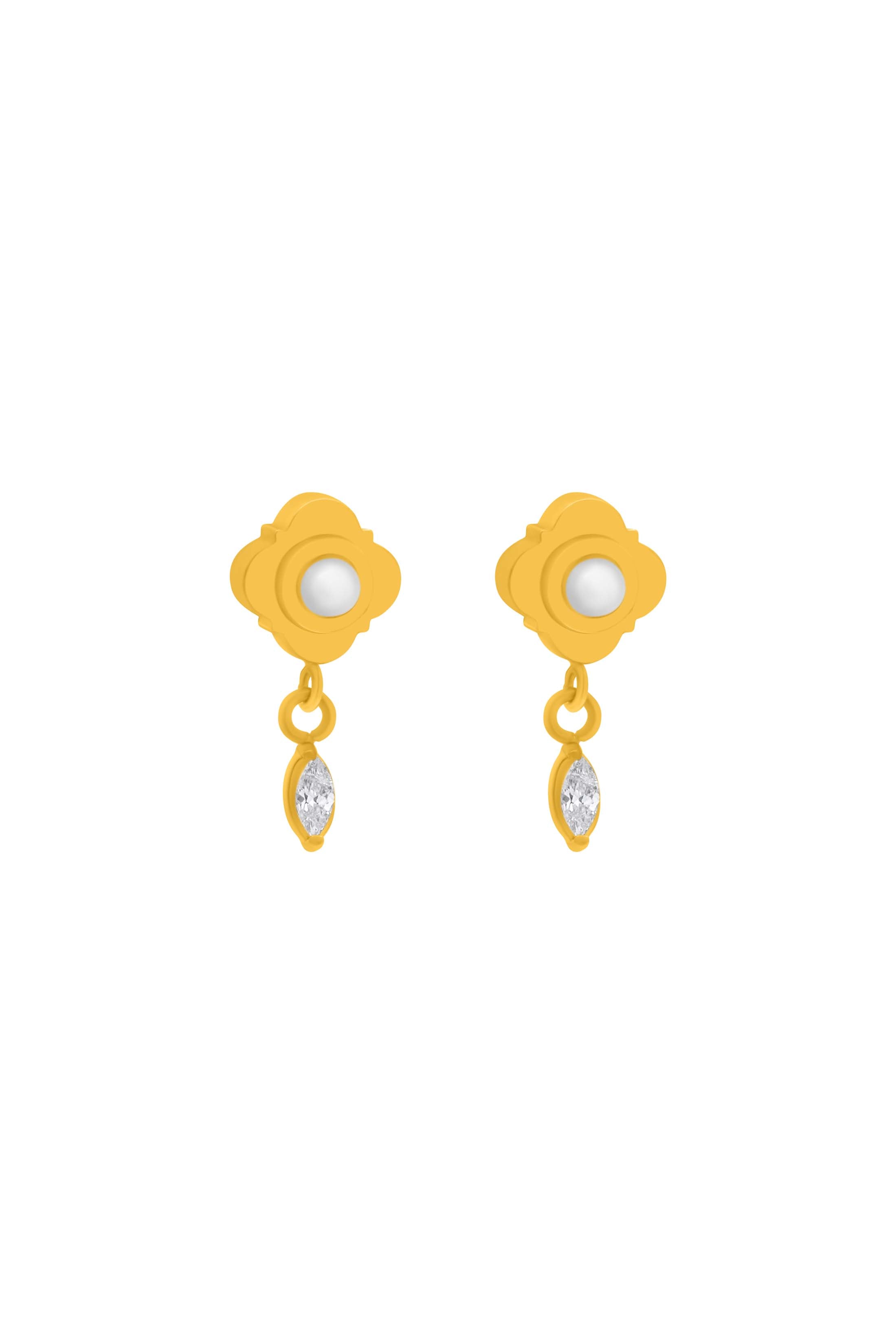 Petite Perla Drop Stud Earring Set