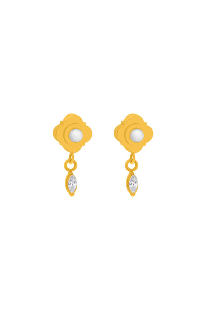 Petite Perla Drop Stud Earring Set