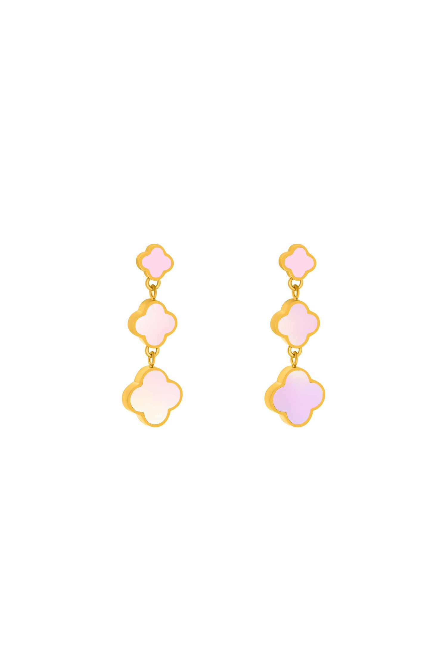 Sofia Pink Drop Stud Earring Set