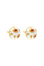 Widnet Il-Baħar White Stud Earring Set